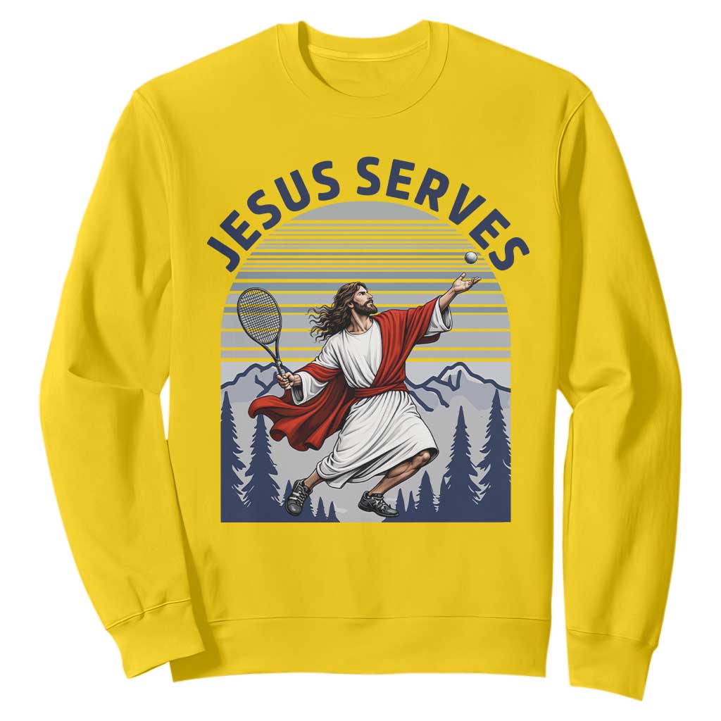 Christian Tennis Lover Gift Sweatshirt Funny Christian Gift TS12 Daisy Print Your Wear