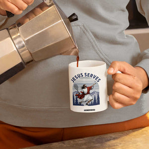 Christian Tennis Lover Gift Coffee Mug Funny Christian Gift TS12 Print Your Wear