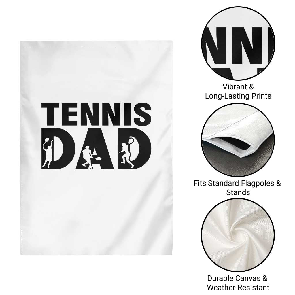 Funny Tennis Dad Life Garden Flag Sport Lover Gift TS12 Print Your Wear