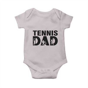 Funny Tennis Dad Life Baby Onesie Sport Lover Gift TS12 Ice Gray Print Your Wear