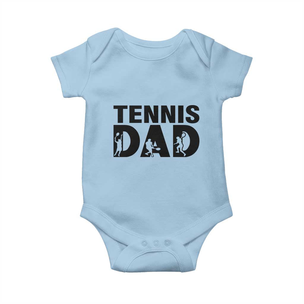 Funny Tennis Dad Life Baby Onesie Sport Lover Gift TS12 Light Blue Print Your Wear