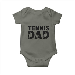 Funny Tennis Dad Life Baby Onesie Sport Lover Gift TS12 Military Green Print Your Wear