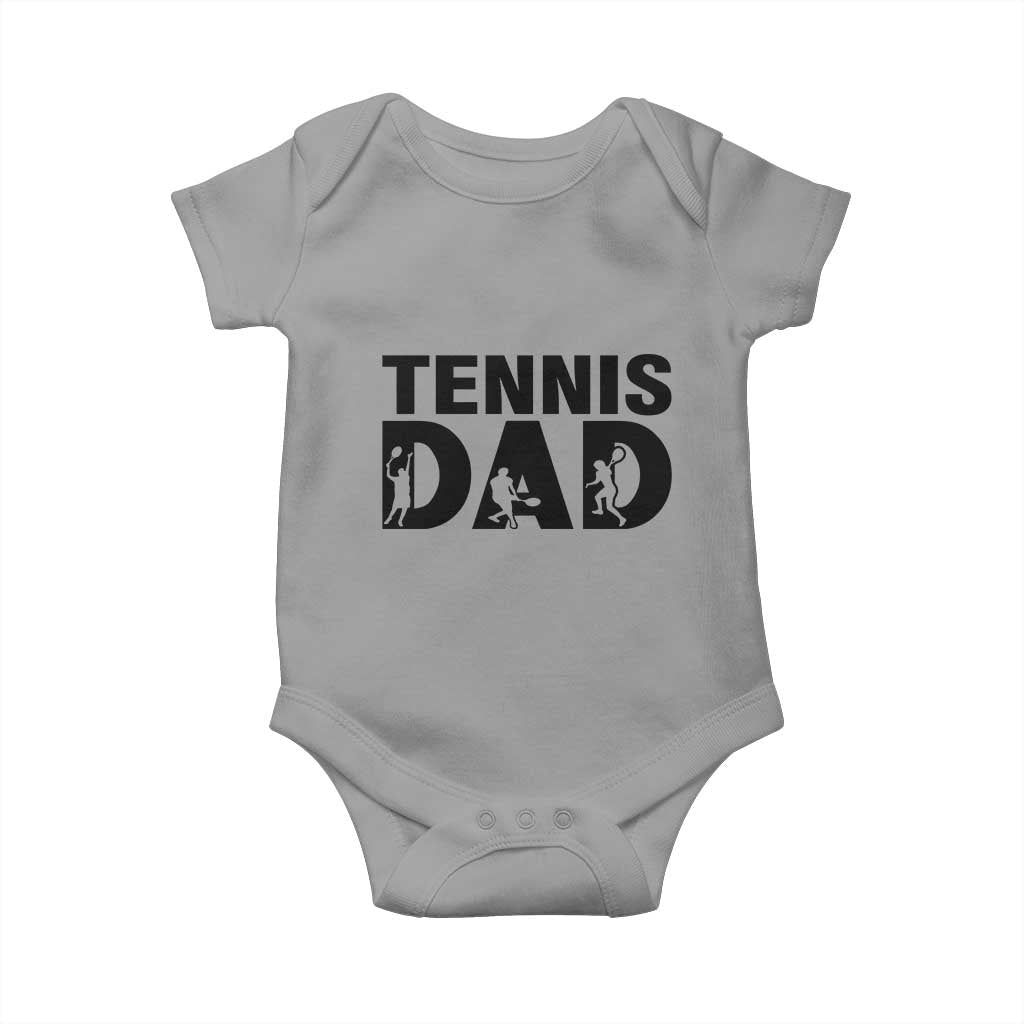 Funny Tennis Dad Life Baby Onesie Sport Lover Gift TS12 Sport Gray Print Your Wear