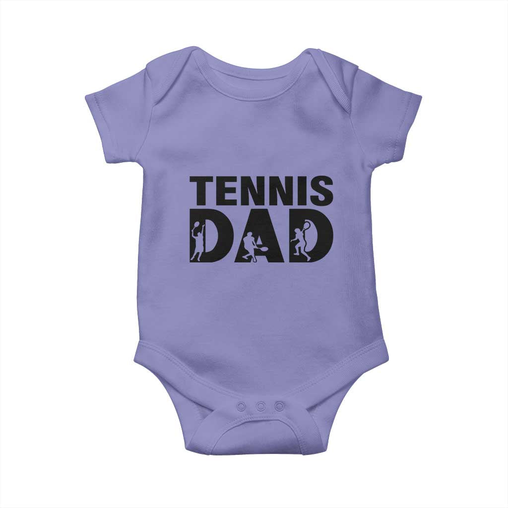 Funny Tennis Dad Life Baby Onesie Sport Lover Gift TS12 Violet Print Your Wear