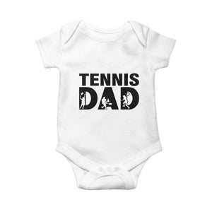 Funny Tennis Dad Life Baby Onesie Sport Lover Gift TS12 White Print Your Wear