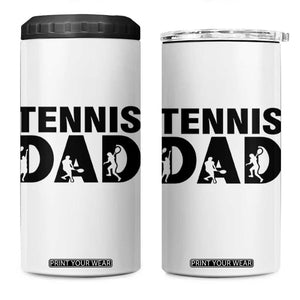 Funny Tennis Dad Life 4 in 1 Can Cooler Tumbler Sport Lover Gift TS12 One Size: 16 oz White Print Your Wear