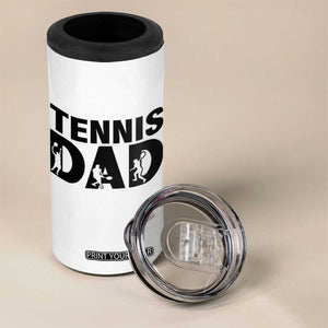 Funny Tennis Dad Life 4 in 1 Can Cooler Tumbler Sport Lover Gift TS12 Print Your Wear