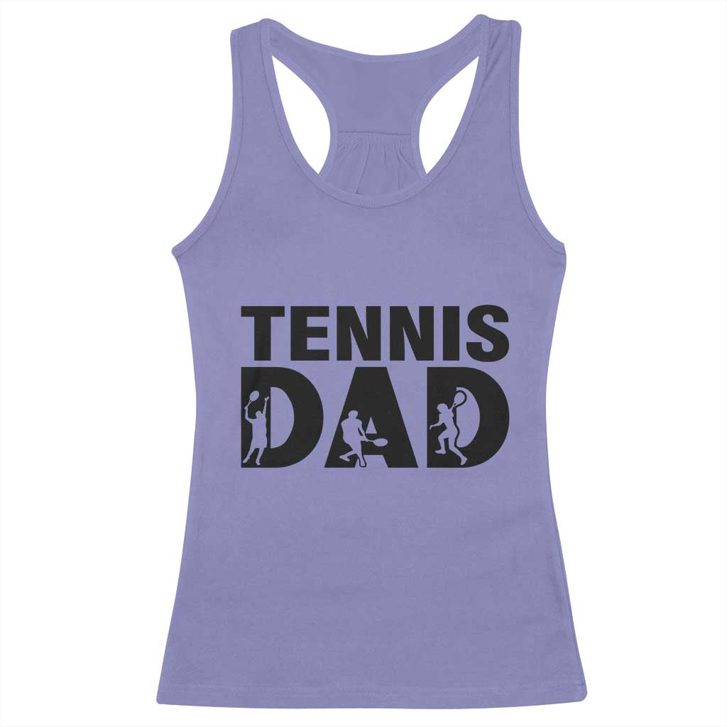 Funny Tennis Dad Life Racerback Tank Top Sport Lover Gift TS12 Violet Print Your Wear