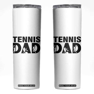 Funny Tennis Dad Life Skinny Tumbler Sport Lover Gift TS12 White Print Your Wear