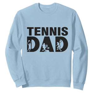 Funny Tennis Dad Life Sweatshirt Sport Lover Gift TS12 Light Blue Print Your Wear
