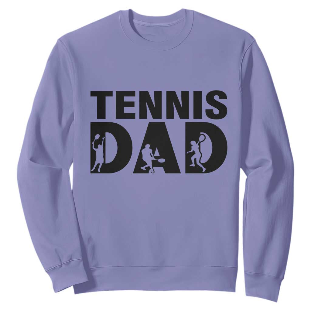 Funny Tennis Dad Life Sweatshirt Sport Lover Gift TS12 Violet Print Your Wear