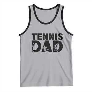 Funny Tennis Dad Life Tank Top Sport Lover Gift TS12 Athletic Heather Black Print Your Wear