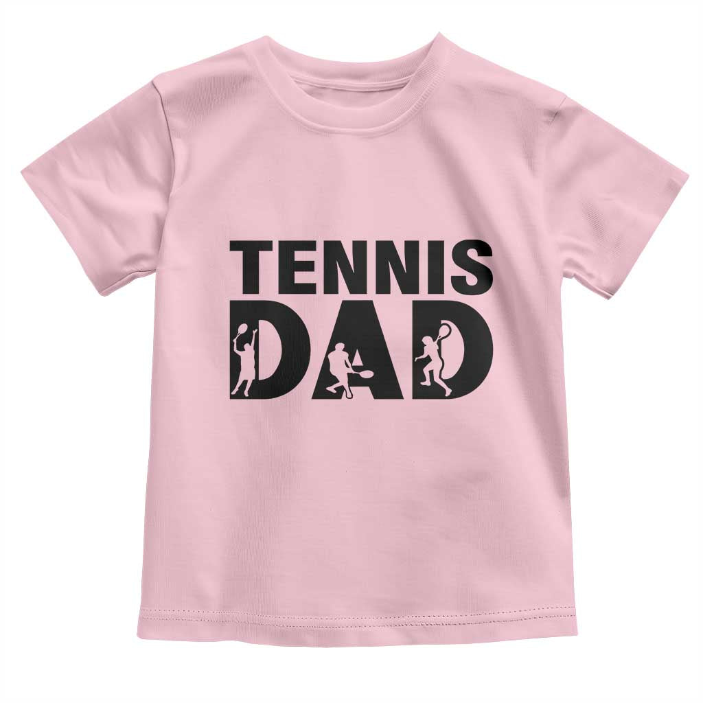 Funny Tennis Dad Life Toddler T Shirt Sport Lover Gift TS12 Light Pink Print Your Wear