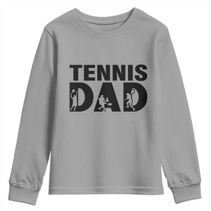 Funny Tennis Dad Life Youth Sweatshirt Sport Lover Gift TS12 Sport Gray Print Your Wear