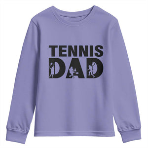 Funny Tennis Dad Life Youth Sweatshirt Sport Lover Gift TS12 Violet Print Your Wear