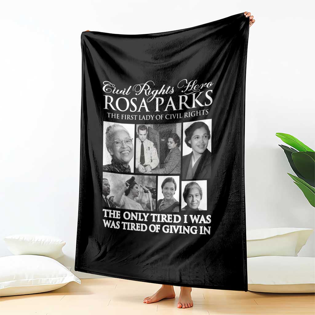 Rosa Parks Mother Of The Civil Rights Movement Throw Blanket Black History Salutes TS12 Print Your Wear