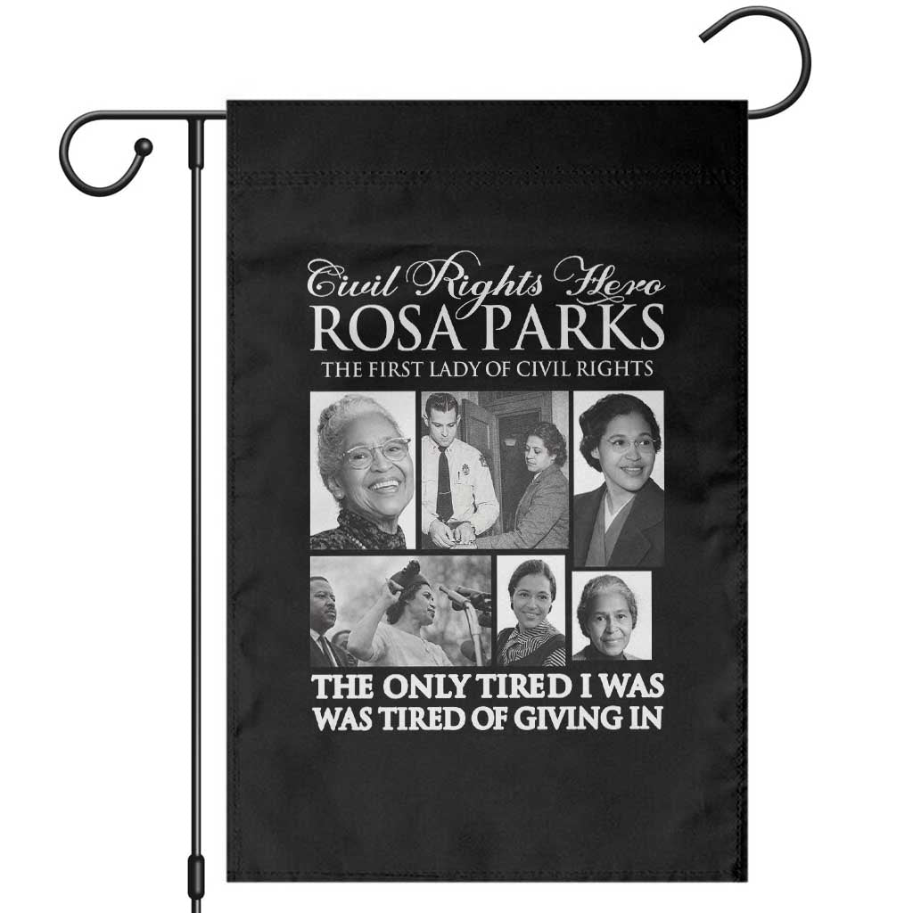 Rosa Parks Mother Of The Civil Rights Movement Garden Flag Black History Salutes TS12 Black Print Your Wear