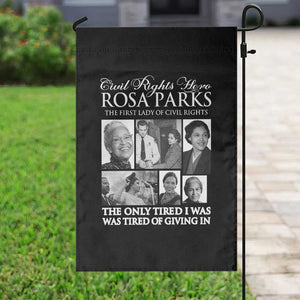 Rosa Parks Mother Of The Civil Rights Movement Garden Flag Black History Salutes TS12 Print Your Wear