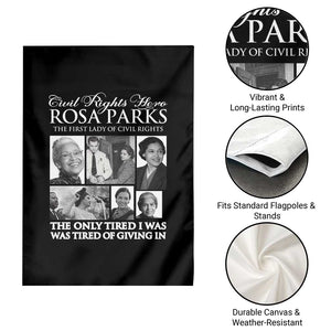 Rosa Parks Mother Of The Civil Rights Movement Garden Flag Black History Salutes TS12 Print Your Wear