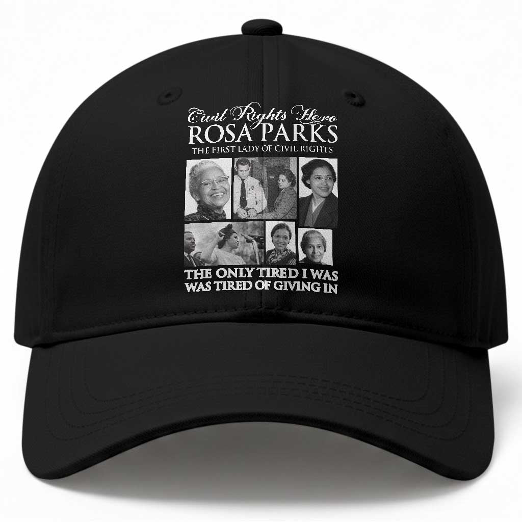Rosa Parks Mother Of The Civil Rights Movement Baseball Cap Black History Salutes TS12 Print Your Wear
