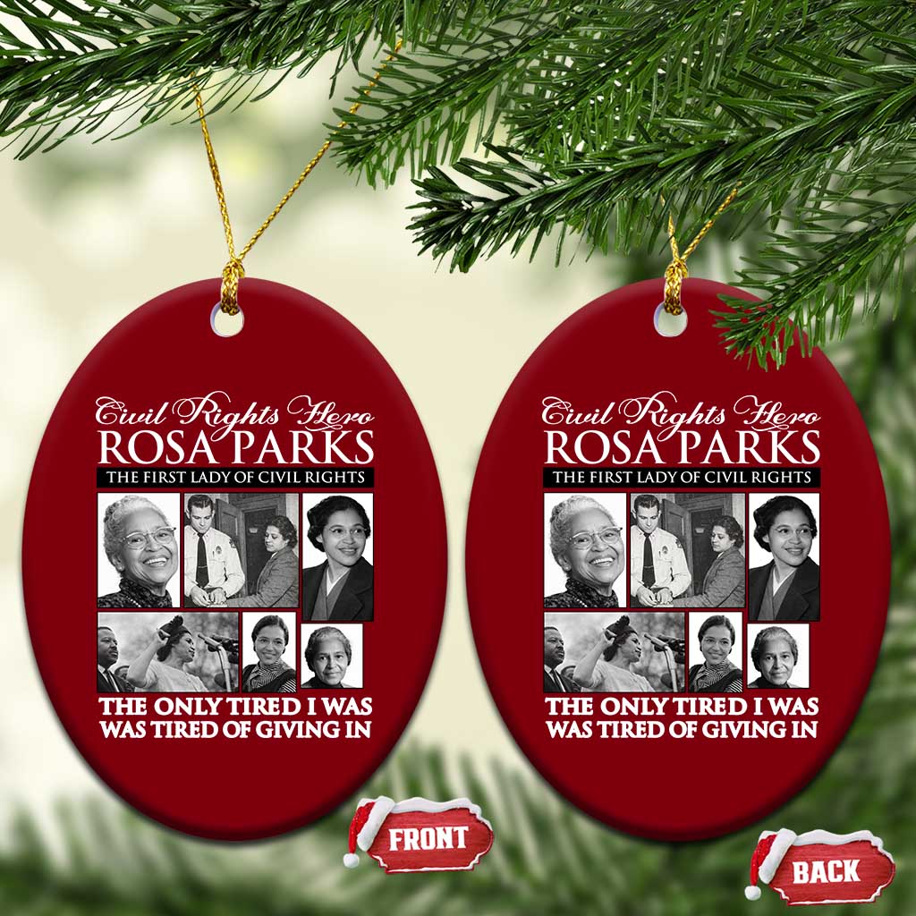 Rosa Parks Mother Of The Civil Rights Movement Ceramic Ornament Black History Salutes TS12 Print Your Wear