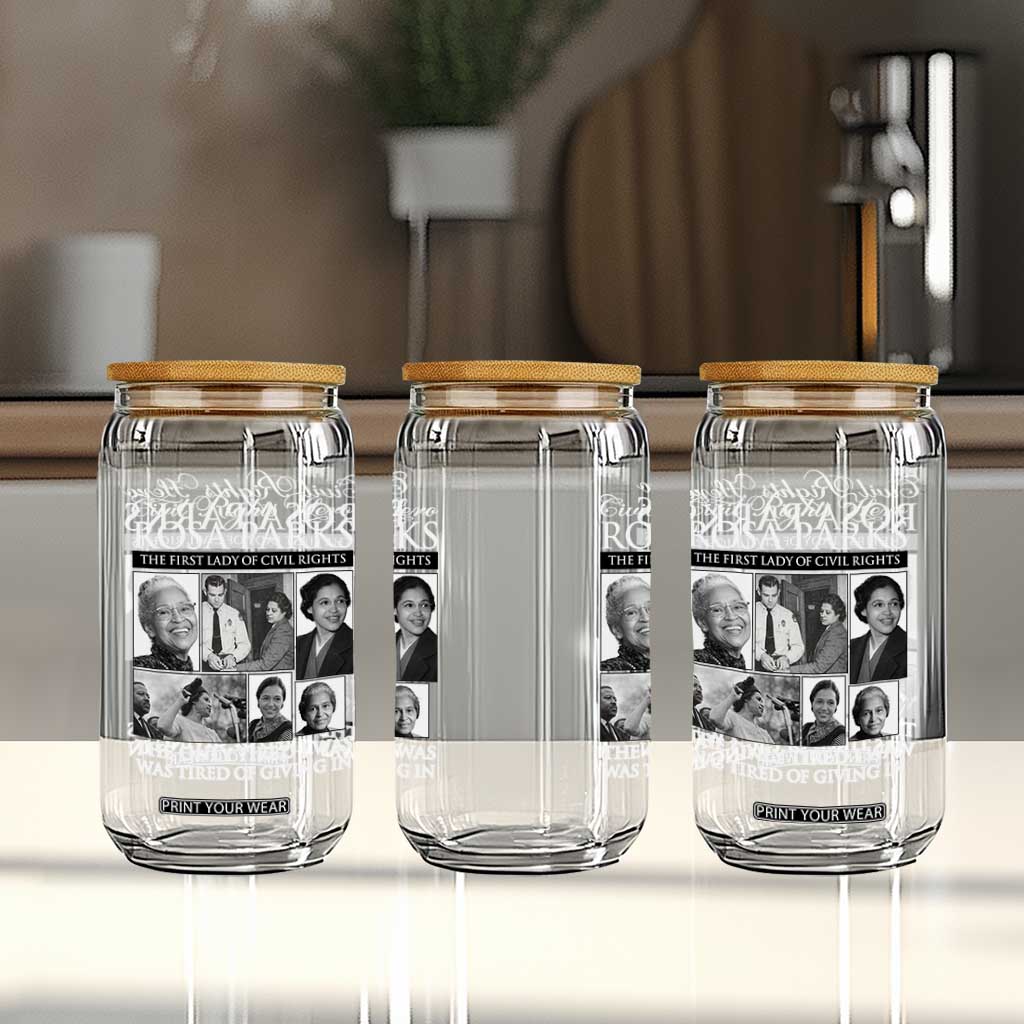 Rosa Parks Mother Of The Civil Rights Movement Glass Can Black History Salutes TS12 Print Your Wear