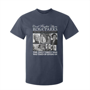 Rosa Parks Mother Of The Civil Rights Movement T Shirt For Kid Black History Salutes TS12 Navy Print Your Wear
