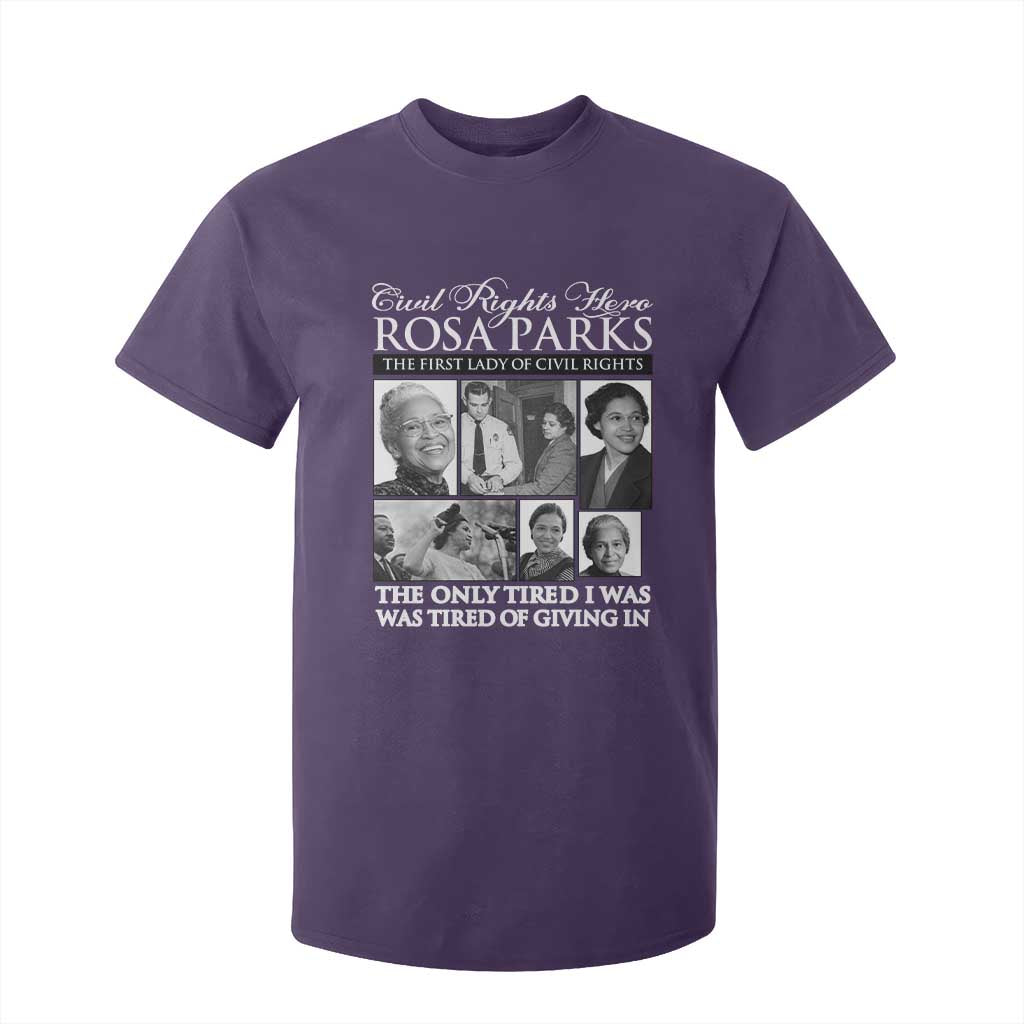 Rosa Parks Mother Of The Civil Rights Movement T Shirt For Kid Black History Salutes TS12 Purple Print Your Wear