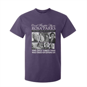 Rosa Parks Mother Of The Civil Rights Movement T Shirt For Kid Black History Salutes TS12 Purple Print Your Wear