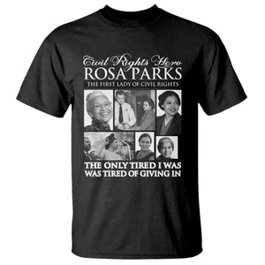 Rosa Parks Mother Of The Civil Rights Movement T Shirt Black History Salutes TS12 Black Print Your Wear