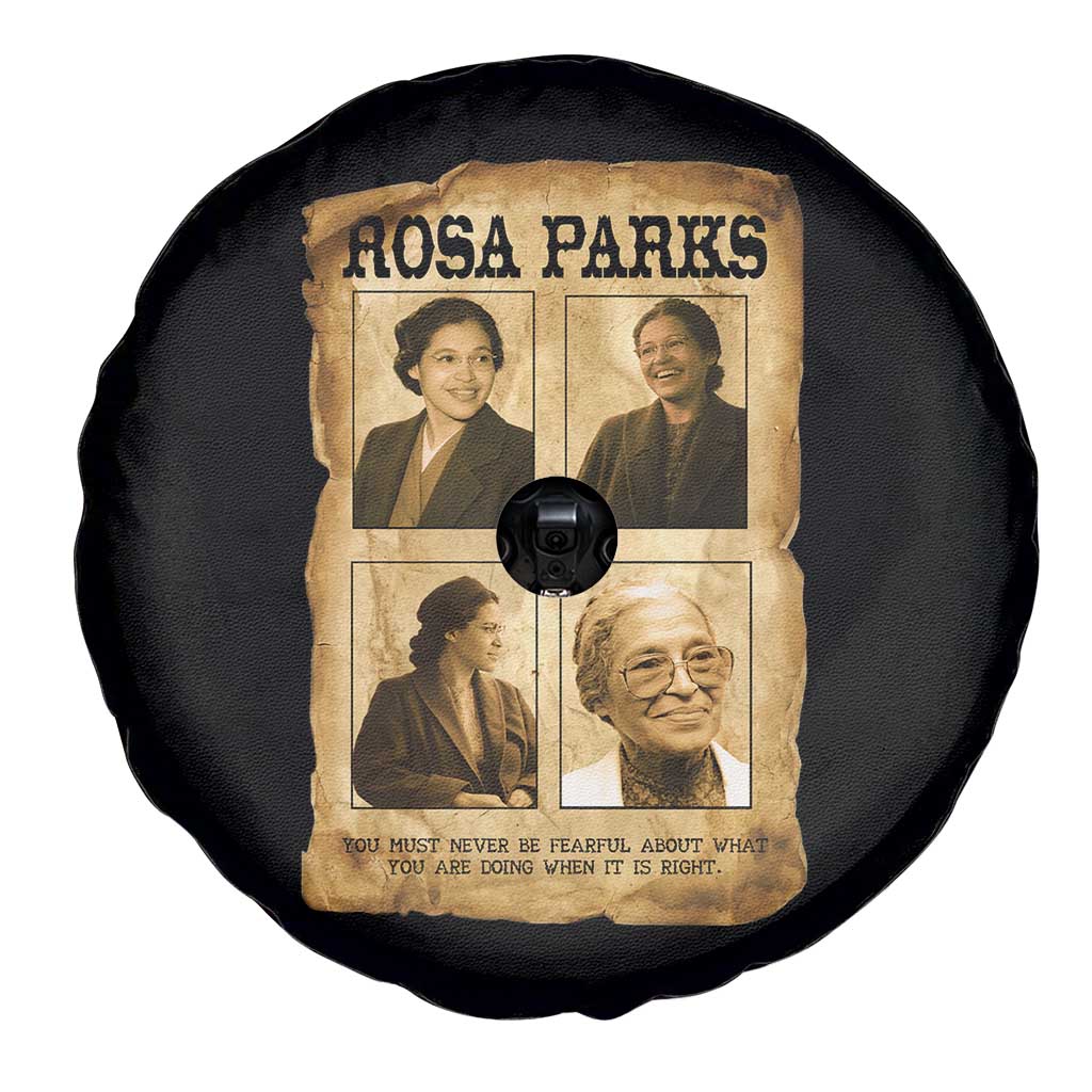 Vintage Rosa Parks Spare Tire Cover Courage And Justice Quote TS12 Print Your Wear
