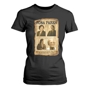Vintage Rosa Parks T Shirt For Women Courage And Justice Quote TS12 Black Print Your Wear