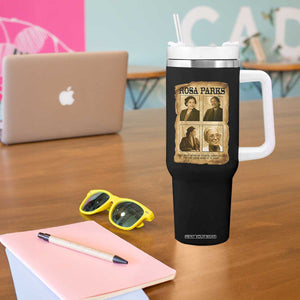 Vintage Rosa Parks Tumbler With Handle Courage And Justice Quote TS12 Print Your Wear