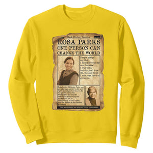 Vintage Newspaper Rosa Parks Sweatshirt One Person Can Change The World Quote TS12 Daisy Print Your Wear