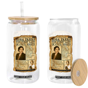 Vintage Newspaper Rosa Parks Glass Can Civil Rights Hero TS12 Print Your Wear
