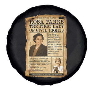 Vintage Newspaper Rosa Parks Spare Tire Cover Civil Rights Hero TS12 Print Your Wear