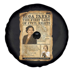 Vintage Newspaper Rosa Parks Spare Tire Cover Civil Rights Hero TS12 Print Your Wear