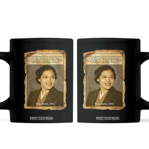 Vintage Rosa Parks Coffee Mug First Lady Of Civil Rights TS12 Black Print Your Wear