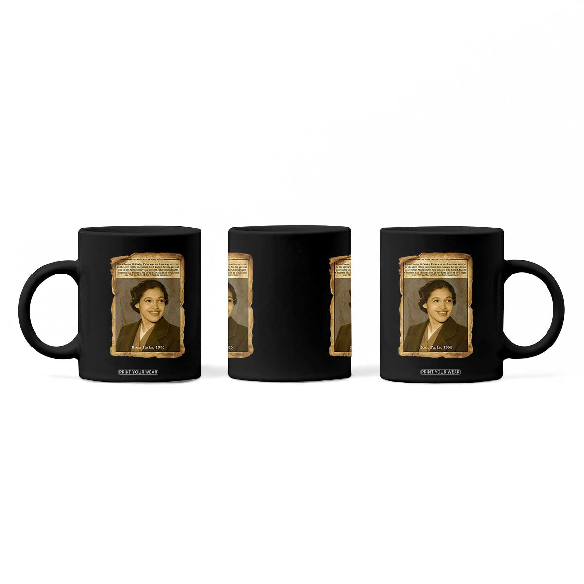 Vintage Rosa Parks Coffee Mug First Lady Of Civil Rights TS12 Print Your Wear