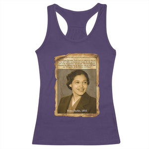 Vintage Rosa Parks Racerback Tank Top First Lady Of Civil Rights TS12 Purple Print Your Wear