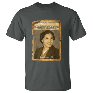 Vintage Rosa Parks T Shirt First Lady Of Civil Rights TS12 Dark Heather Print Your Wear