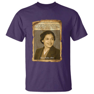 Vintage Rosa Parks T Shirt First Lady Of Civil Rights TS12 Purple Print Your Wear