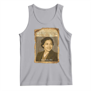Vintage Rosa Parks Tank Top First Lady Of Civil Rights TS12 Athletic Heather Print Your Wear