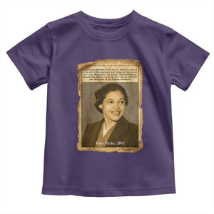 Vintage Rosa Parks Toddler T Shirt First Lady Of Civil Rights TS12 Purple Print Your Wear