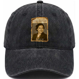 Vintage Rosa Parks Washed Cotton Baseball Cap First Lady Of Civil Rights TS12 Print Your Wear