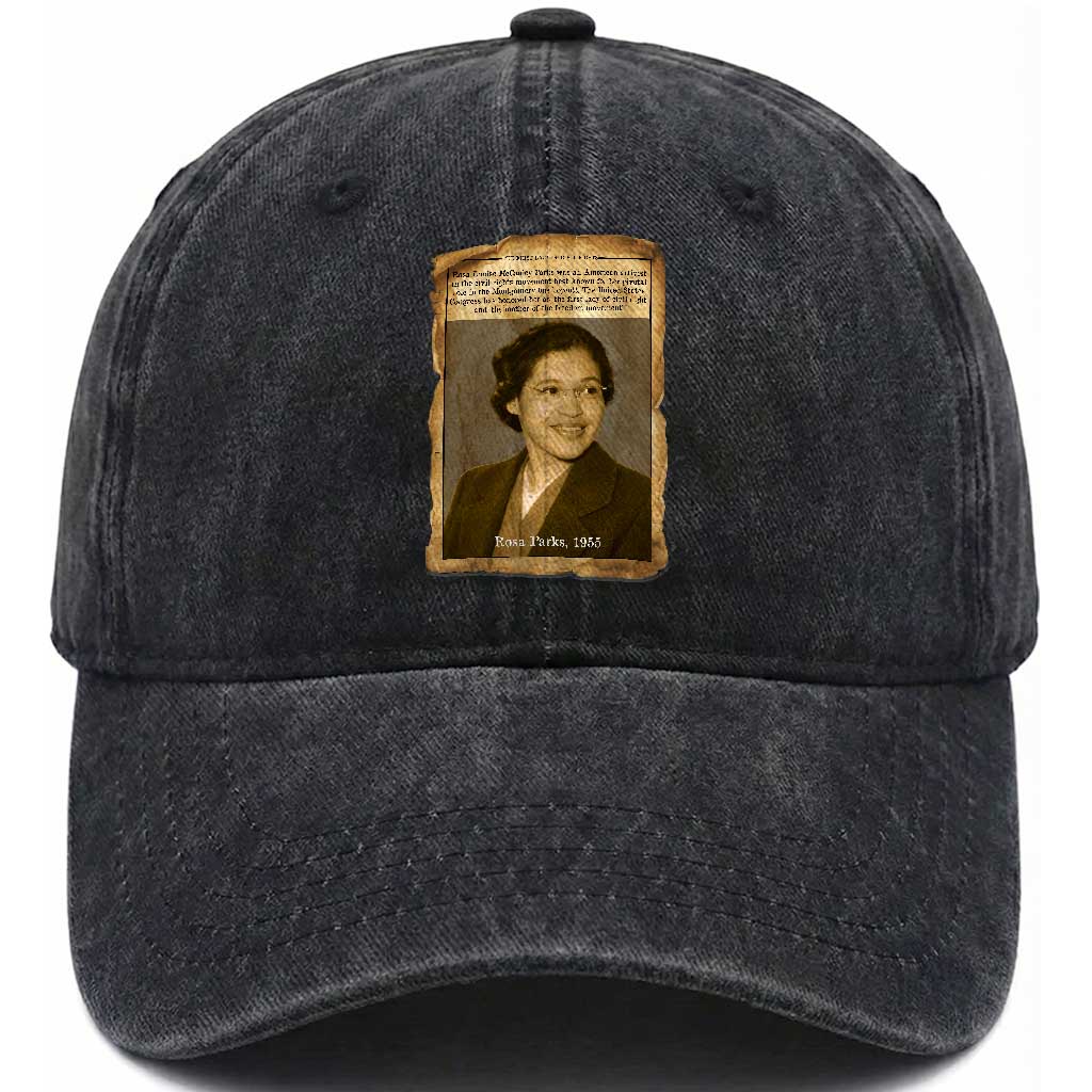 Vintage Rosa Parks Washed Cotton Baseball Cap First Lady Of Civil Rights TS12 Print Your Wear