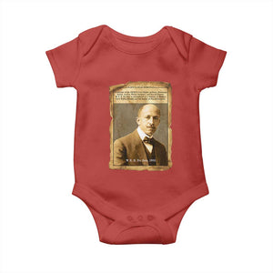 Vintage Newspaper W E B Du Bois Baby Onesie Civil Rights Pioneer TS12 Red Print Your Wear
