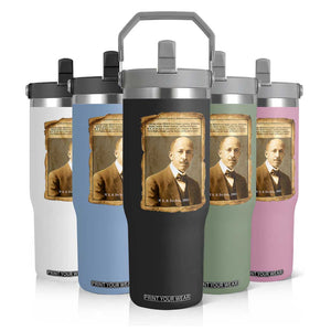 Vintage Newspaper W E B Du Bois Flip Straw Tumbler Civil Rights Pioneer TS12 Print Your Wear