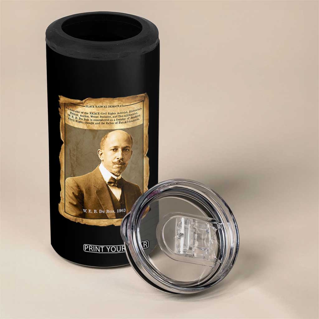 Vintage Newspaper W E B Du Bois 4 in 1 Can Cooler Tumbler Civil Rights Pioneer TS12 Print Your Wear
