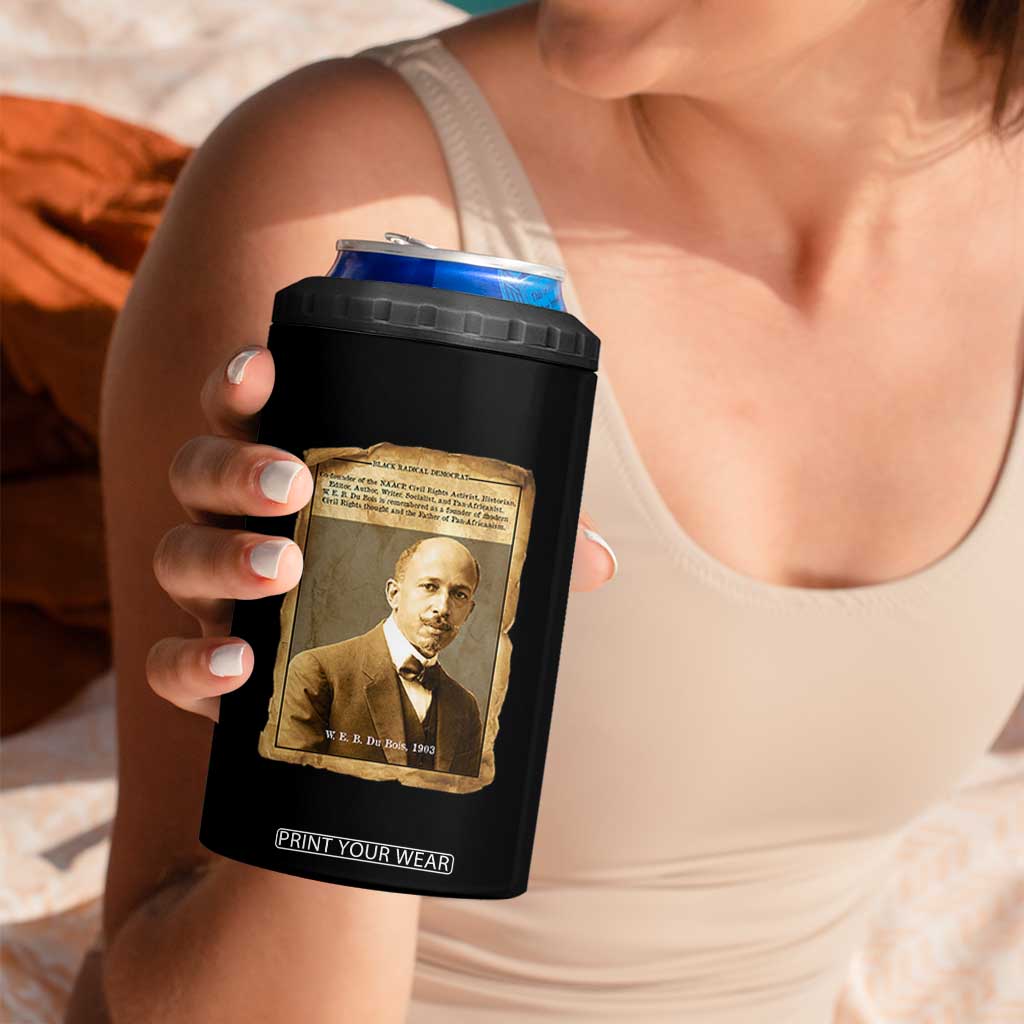 Vintage Newspaper W E B Du Bois 4 in 1 Can Cooler Tumbler Civil Rights Pioneer TS12 Print Your Wear
